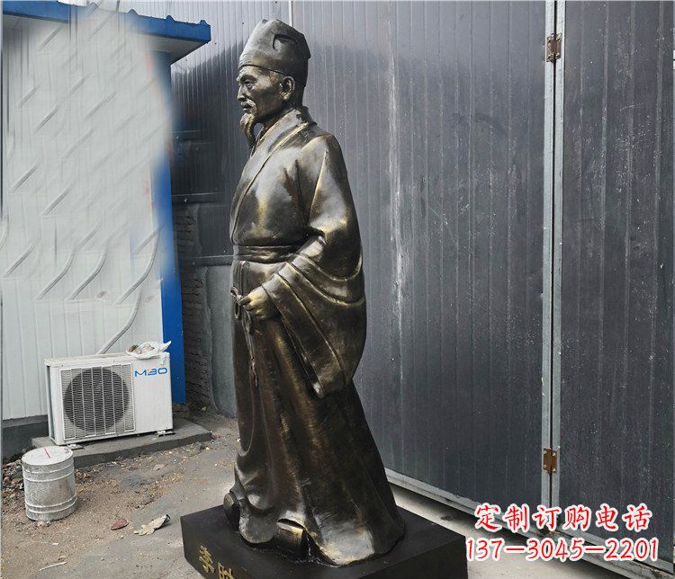 甘肃铸铜李时珍医学家雕塑,致敬伟大的医学先驱