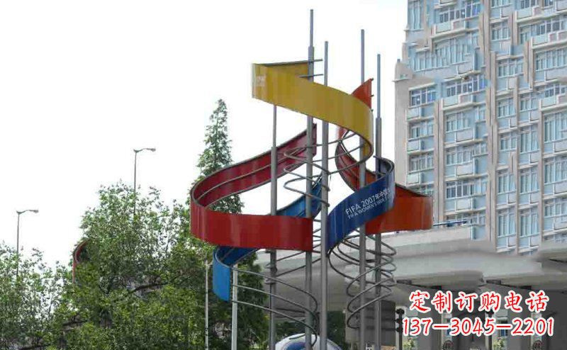甘肃中领雕塑:不锈钢足球雕塑