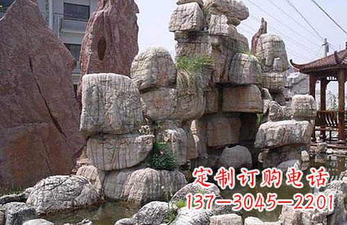 甘肃引领艺术,华丽山水:龟纹石假山雕塑