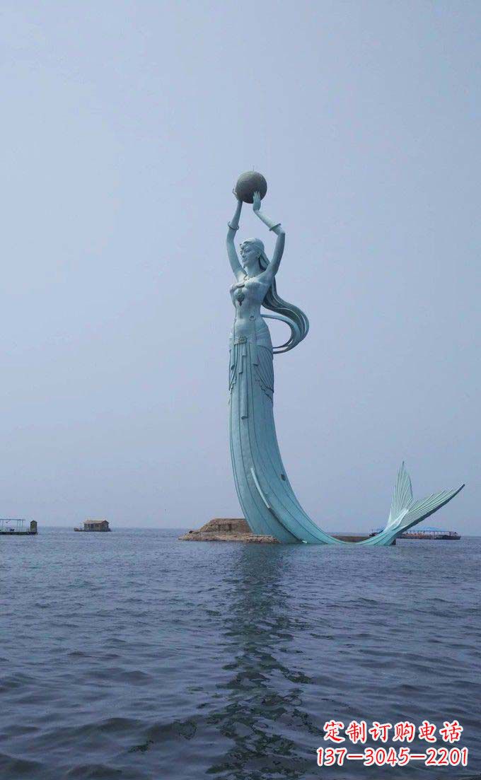 甘肃海洋美人鱼不锈钢雕塑