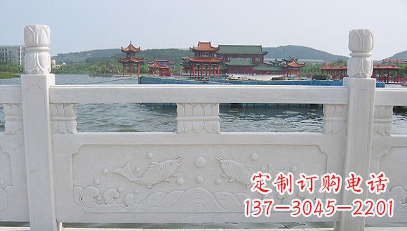 甘肃海边汉白玉栏板石雕