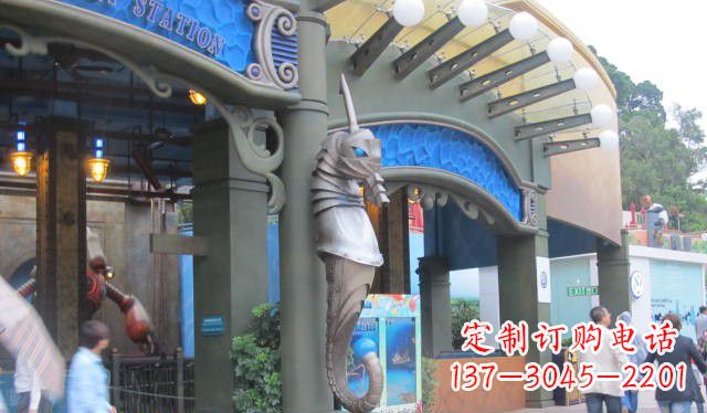 甘肃海马铜雕,一流的马雕塑制作