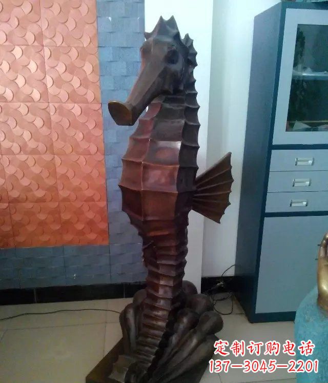 甘肃海马铸铜动物雕塑,品质保证