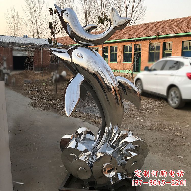 甘肃海豚不锈钢雕塑,带来动人惊喜