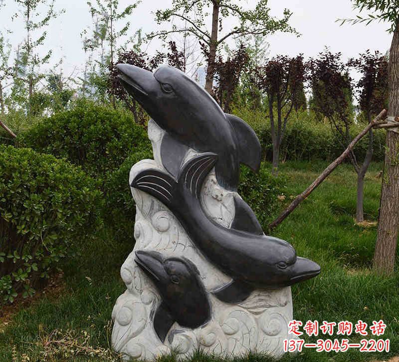 甘肃特色海豚雕塑,带您体验最真实的海洋梦想
