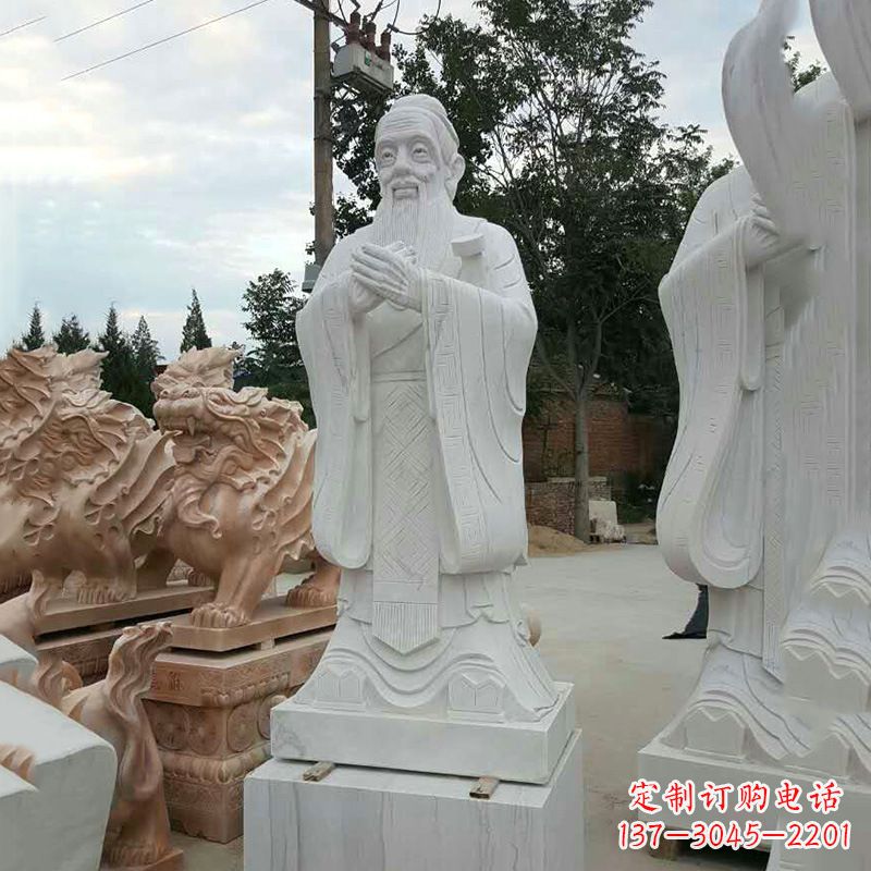 甘肃海外的孔子雕像——展示中国文化的象征