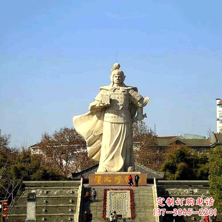 甘肃韩信西汉军事家雕像,引领西汉文化风采