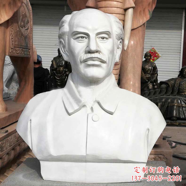 甘肃白求恩胸像雕塑——校园世界名人著名医生的终极象征
