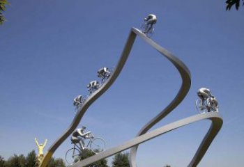 甘肃不锈钢极限自行车雕塑