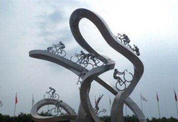 甘肃让你个性十足的自行车雕塑