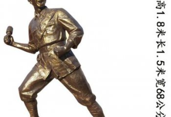 甘肃纪念红军革命斗争的珍贵纪念品-红军铜雕