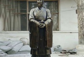 甘肃扁鹊人物铜雕塑，高雅栩栩如生