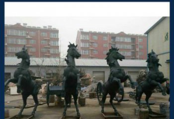 甘肃中领雕塑推出的优雅动物铜雕飞马，以其出色…