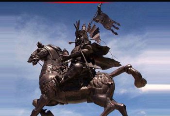 甘肃风靡全国的将军人物铜雕塑