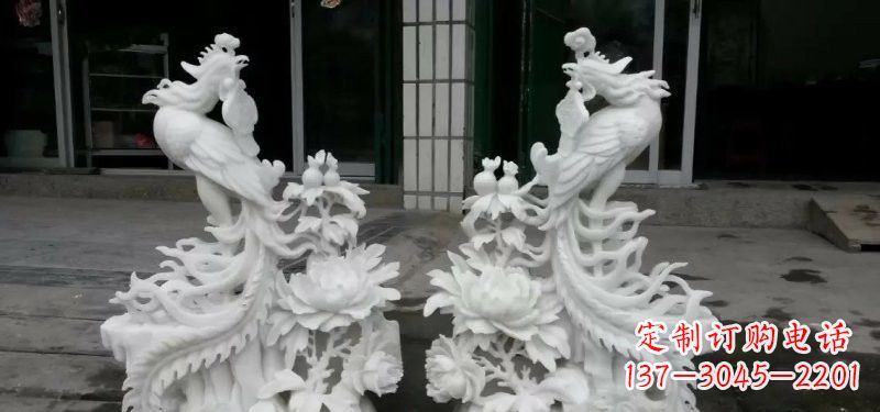 甘肃中领雕塑汉白玉凤凰雕塑
