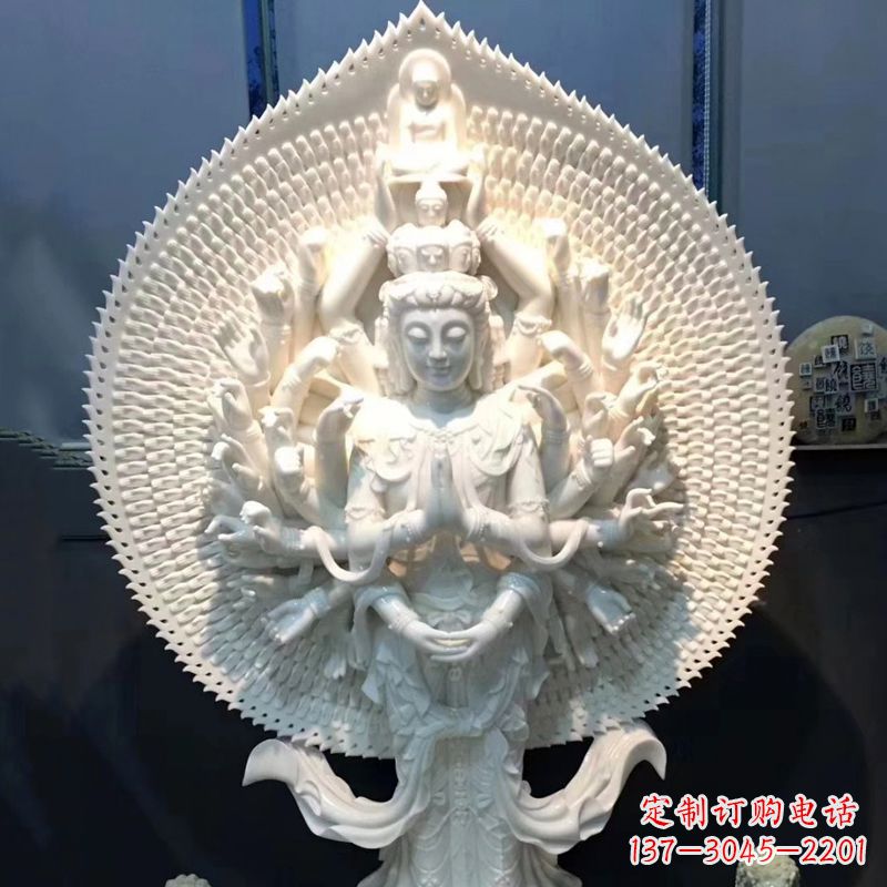 甘肃中领雕塑以精细的玉石雕刻工艺,精心制作了…