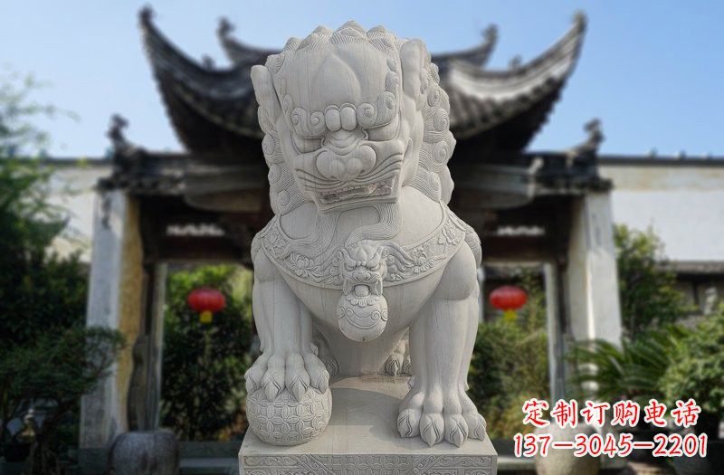 甘肃仿故宫狮子石雕,精心打造文化艺术之作