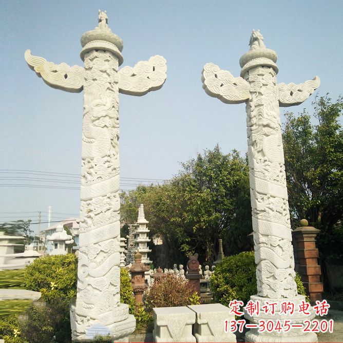 甘肃华表石雕塑,定制专属礼物