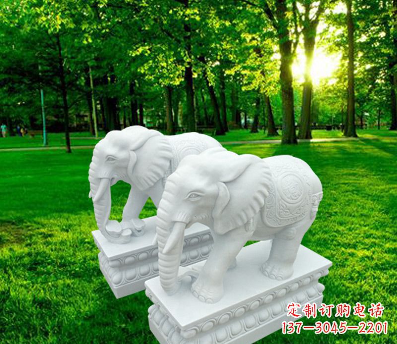 甘肃山水万古传统招财大象雕塑