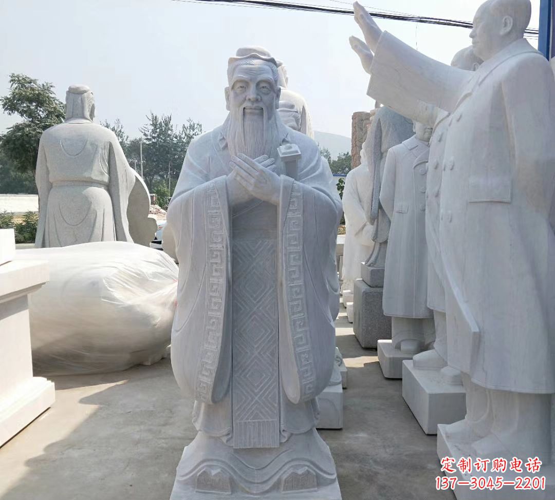 甘肃中领雕塑——校园孔子雕塑