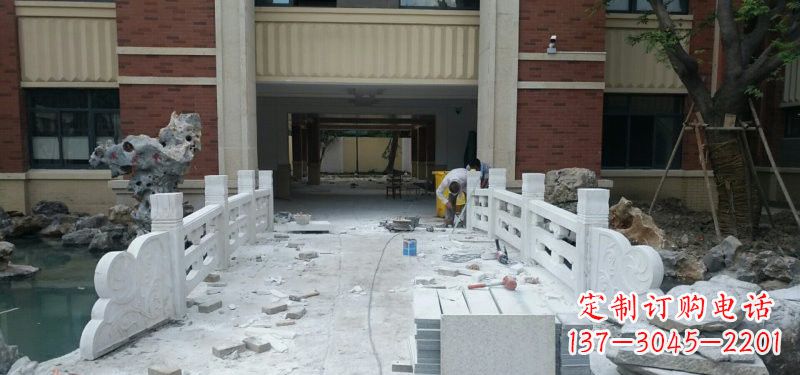 甘肃汉白玉栏板安装雕塑