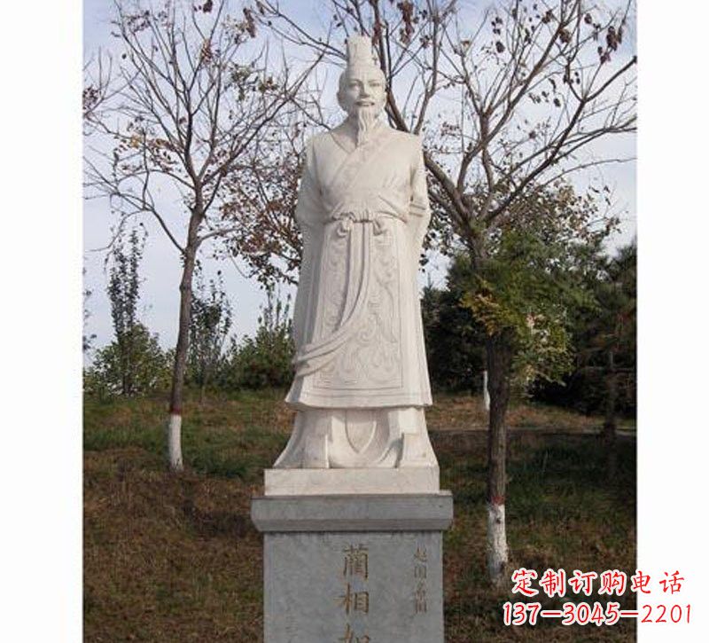 甘肃领雕塑:精致古代名人石雕