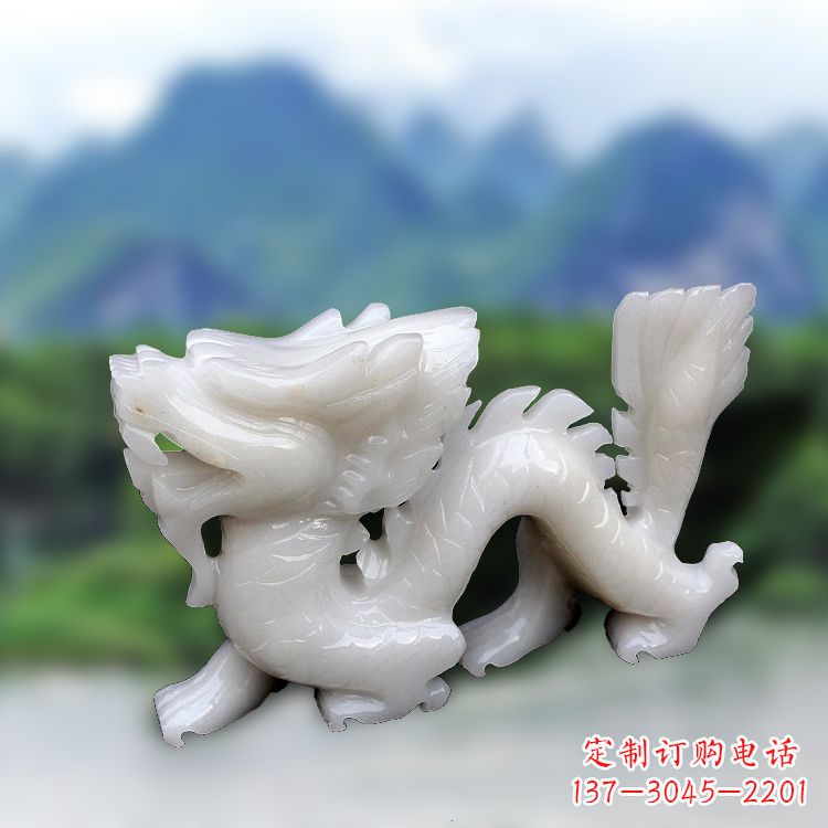 甘肃汉白玉龙雕塑饱含着中国传统文化的气息,是…