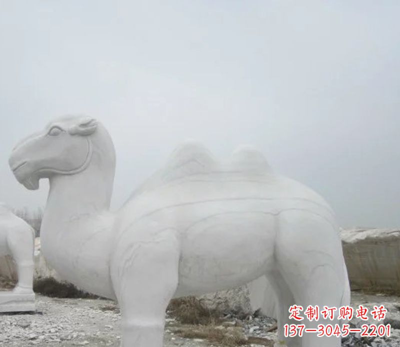 甘肃汉白玉骆驼石雕