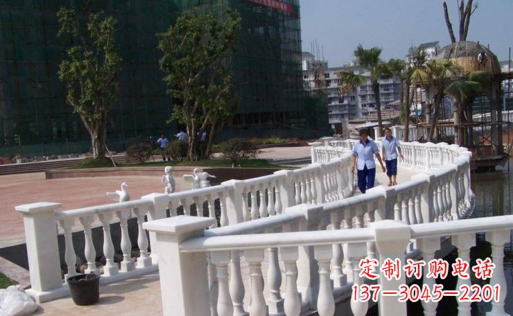甘肃美轮美奂的汉白玉欧式栏杆雕塑
