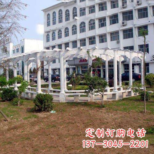 甘肃汉白玉雕花架,完美融合欧式石雕