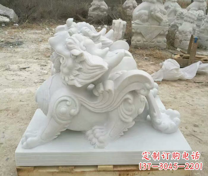 甘肃精美貔貅门口招财石雕