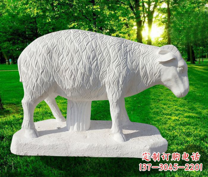 甘肃高精度玉雕山羊石雕