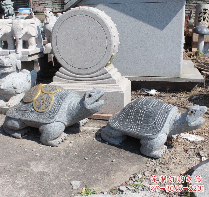甘肃汉白玉石雕刻乌龟