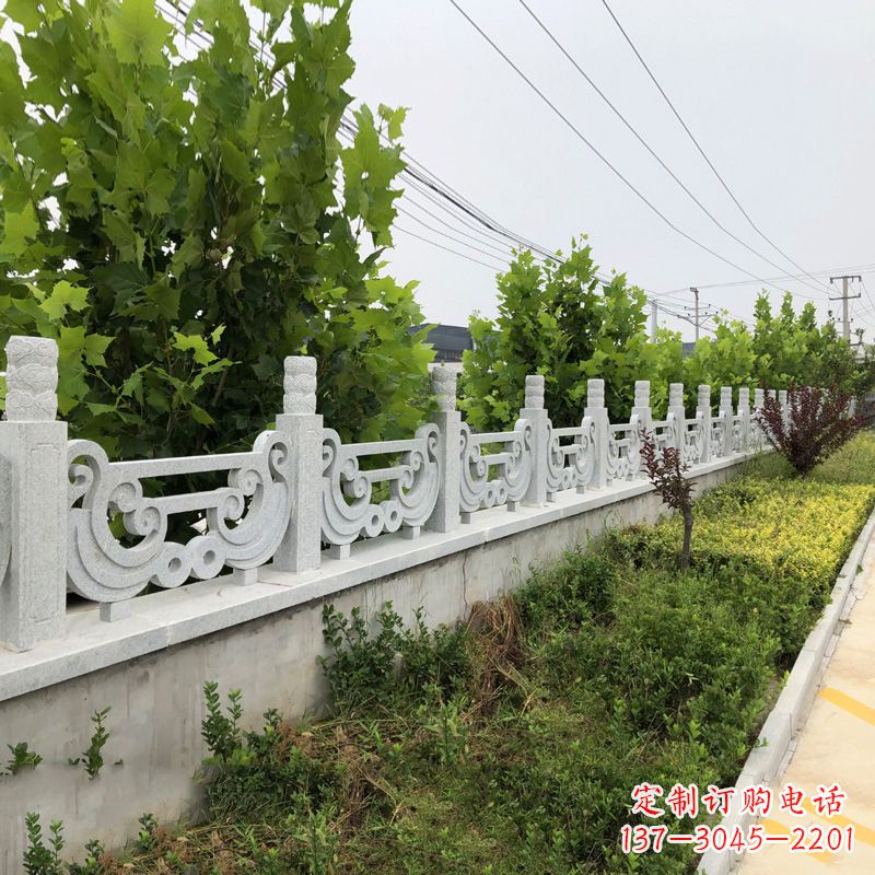 甘肃汉白玉石栏杆雕塑,精雕细琢,精美无比