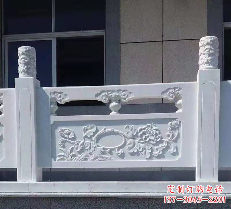 甘肃汉白玉走廊栏板雕塑