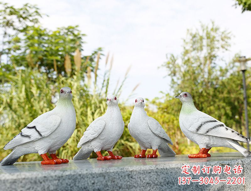 甘肃和平鸽 抽象雕塑