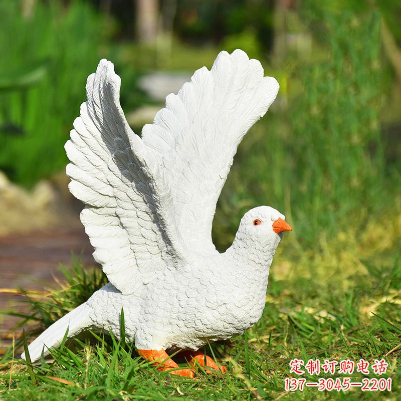 甘肃和平鸽抽象雕塑