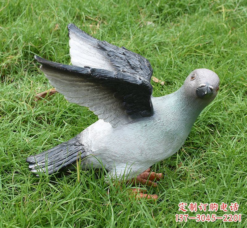甘肃和平鸽雕塑：宣告世人的爱与和平