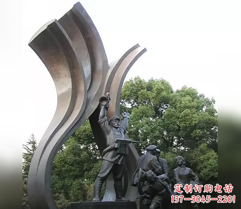 甘肃红军英烈雕塑,永记中国英雄