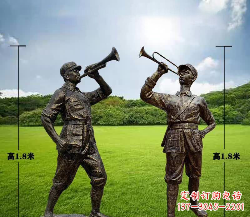 甘肃红色文化经典——红军铜雕