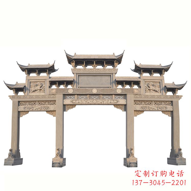 甘肃红石牌坊雕塑是一家专业从事牌坊雕塑的厂家…