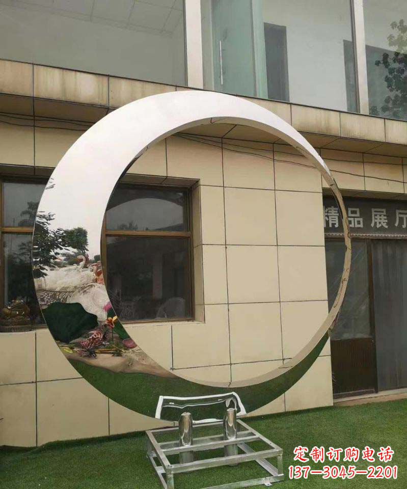 甘肃完美的不锈钢圆环雕塑