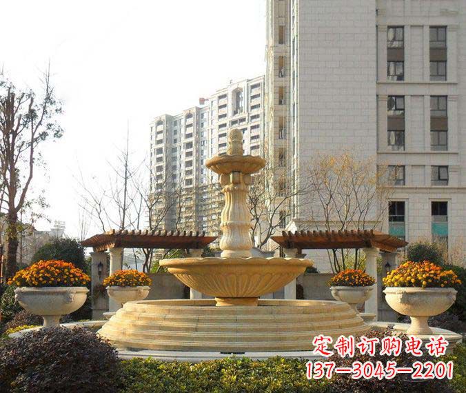 甘肃多层喷泉石雕,一个非凡的视觉盛宴