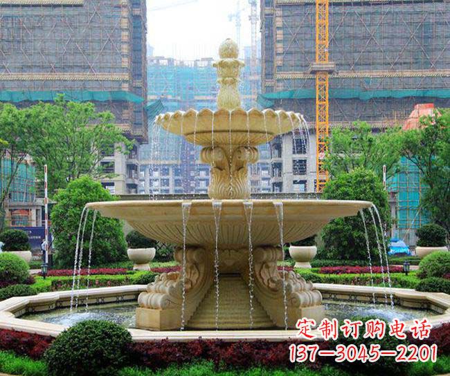 甘肃多层次喷泉雕塑,为您带来清凉夏日