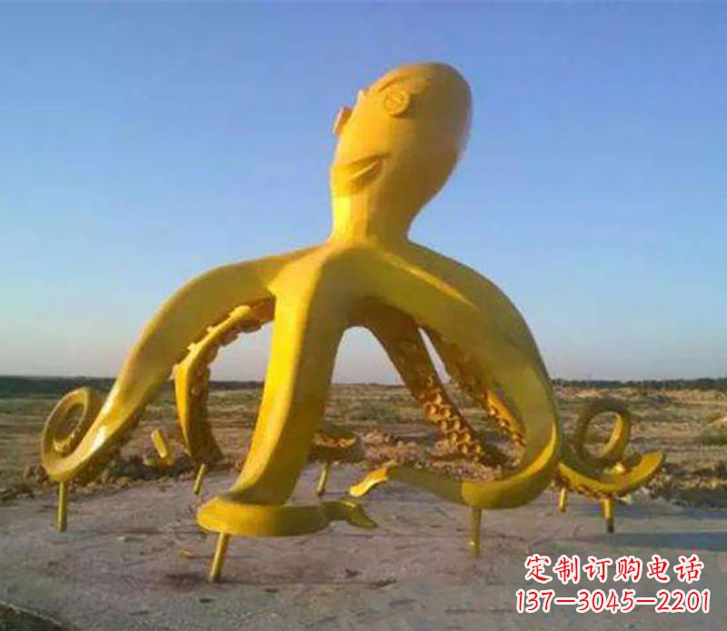 甘肃户外章鱼雕塑