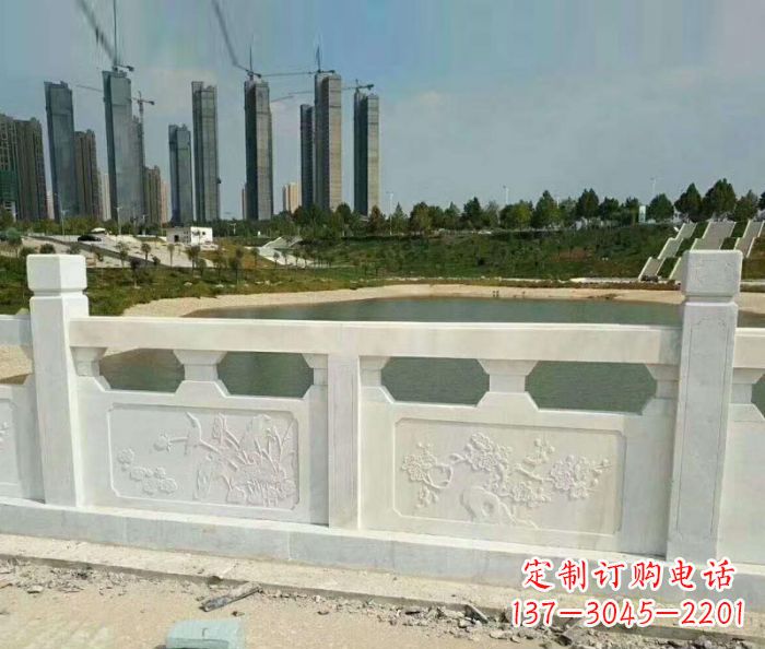 甘肃护城河建筑石雕栏板 (2)
