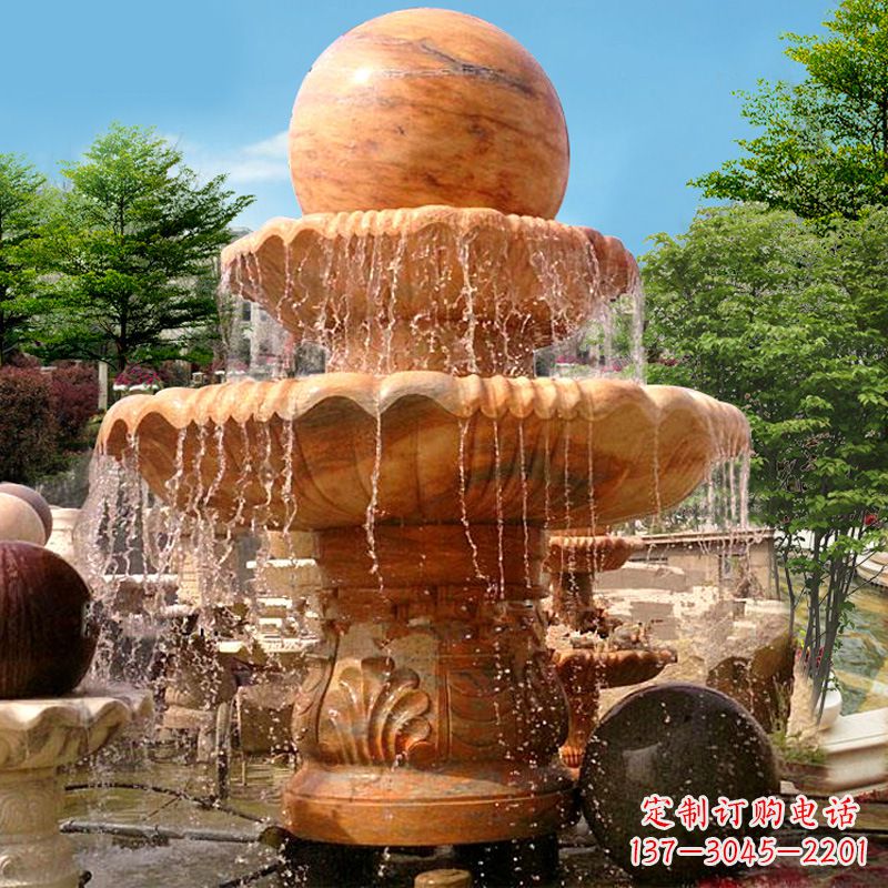 甘肃花岗岩石雕塑风水球,汇聚优雅与高贵