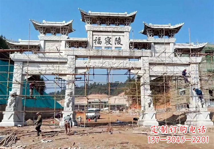 甘肃花岗岩牌坊雕塑,精致细腻的定制精品