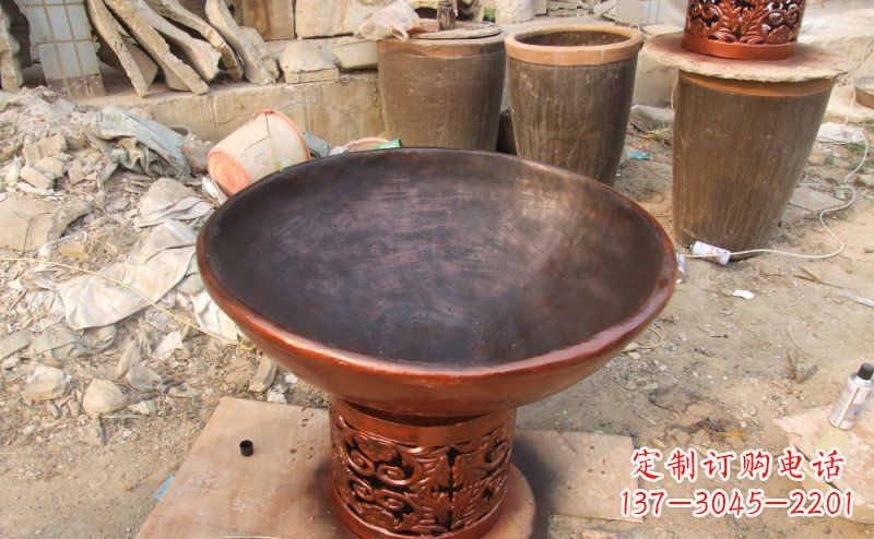 甘肃铜雕花盆,为景观打造精致无瑕