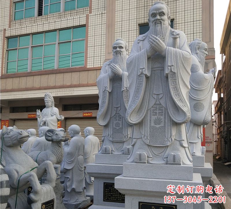 甘肃华农孔子像,传承文明之美